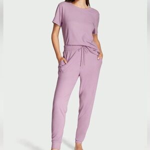 NWT $69 Victoria's Secret XXL Glow Waffle Tee Jogger Set Pajamas Loungewear